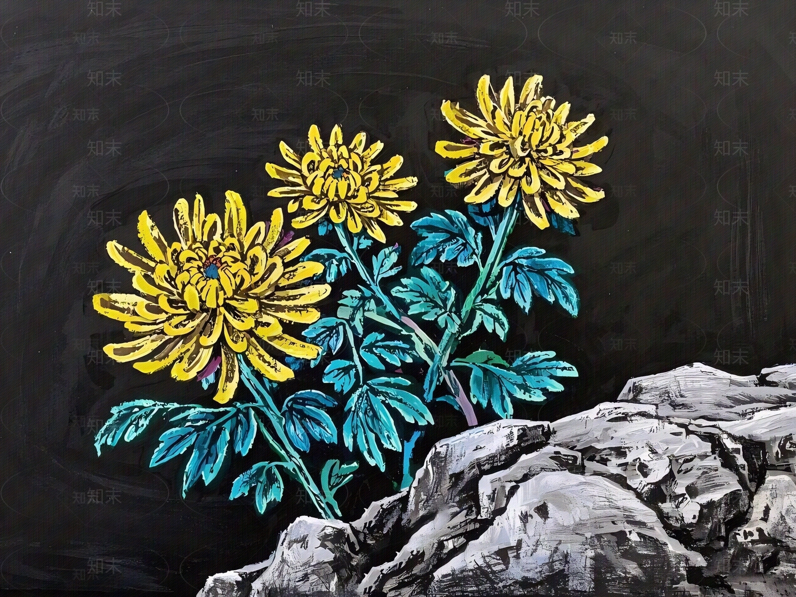 中式挂画贴图下载【ID:1186941640】