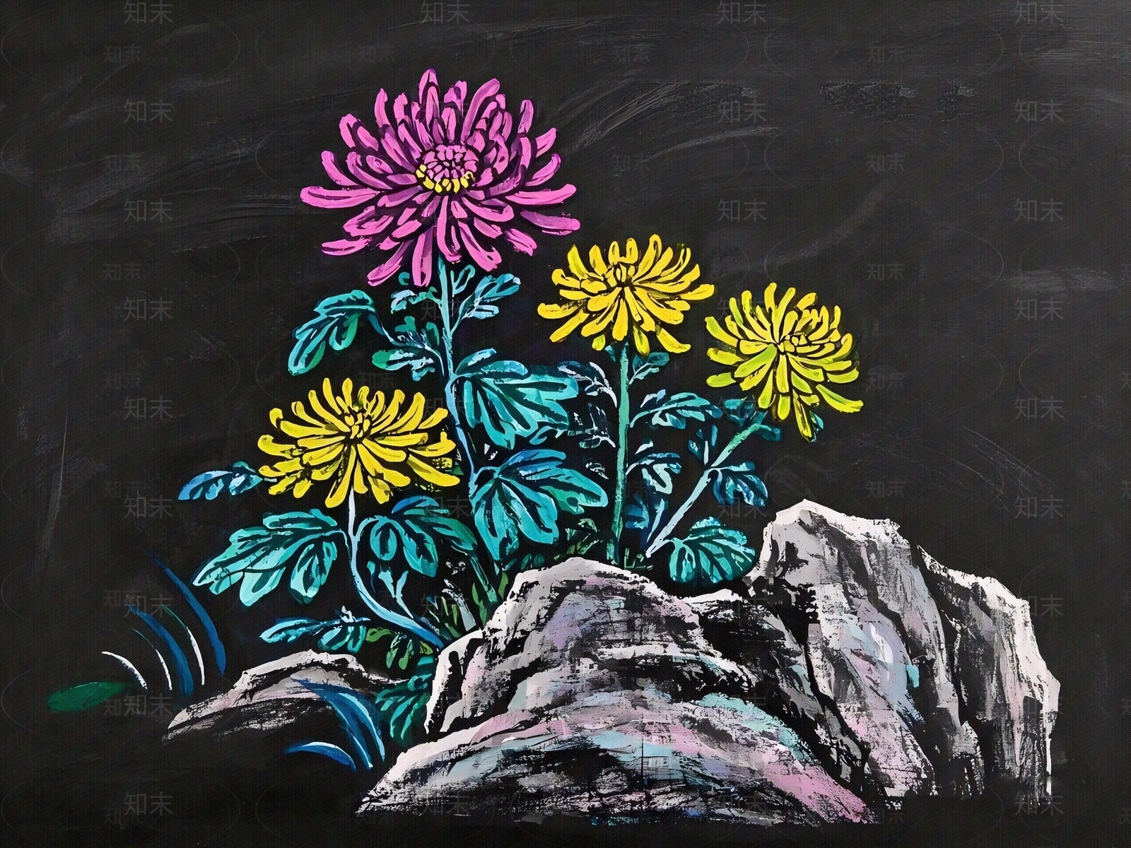 中式挂画贴图下载【ID:1186941772】