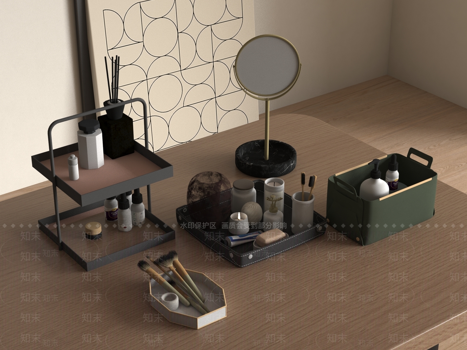 化妆品SU模型下载【ID:1186942132】