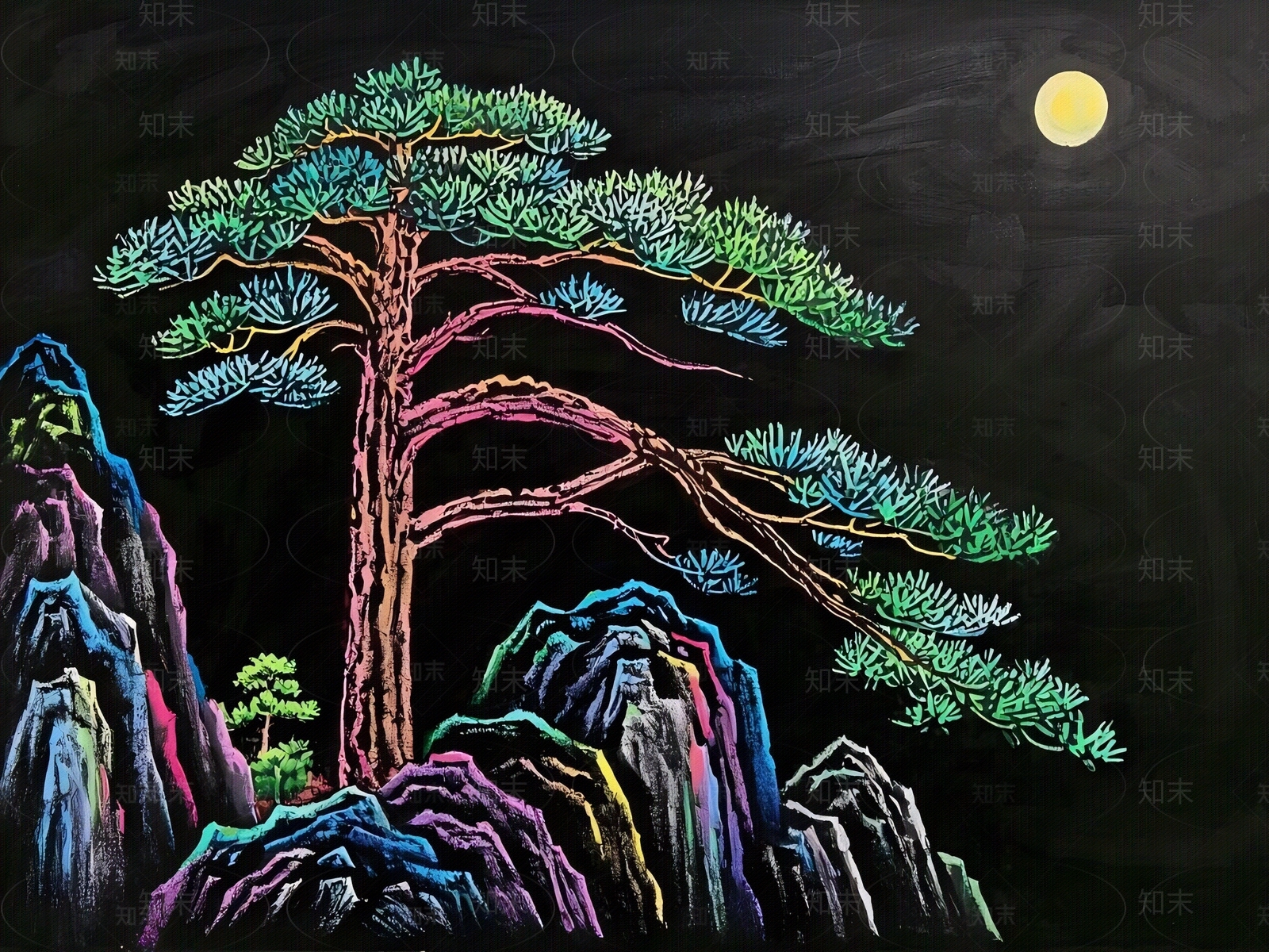 中式挂画贴图下载【ID:1186943746】