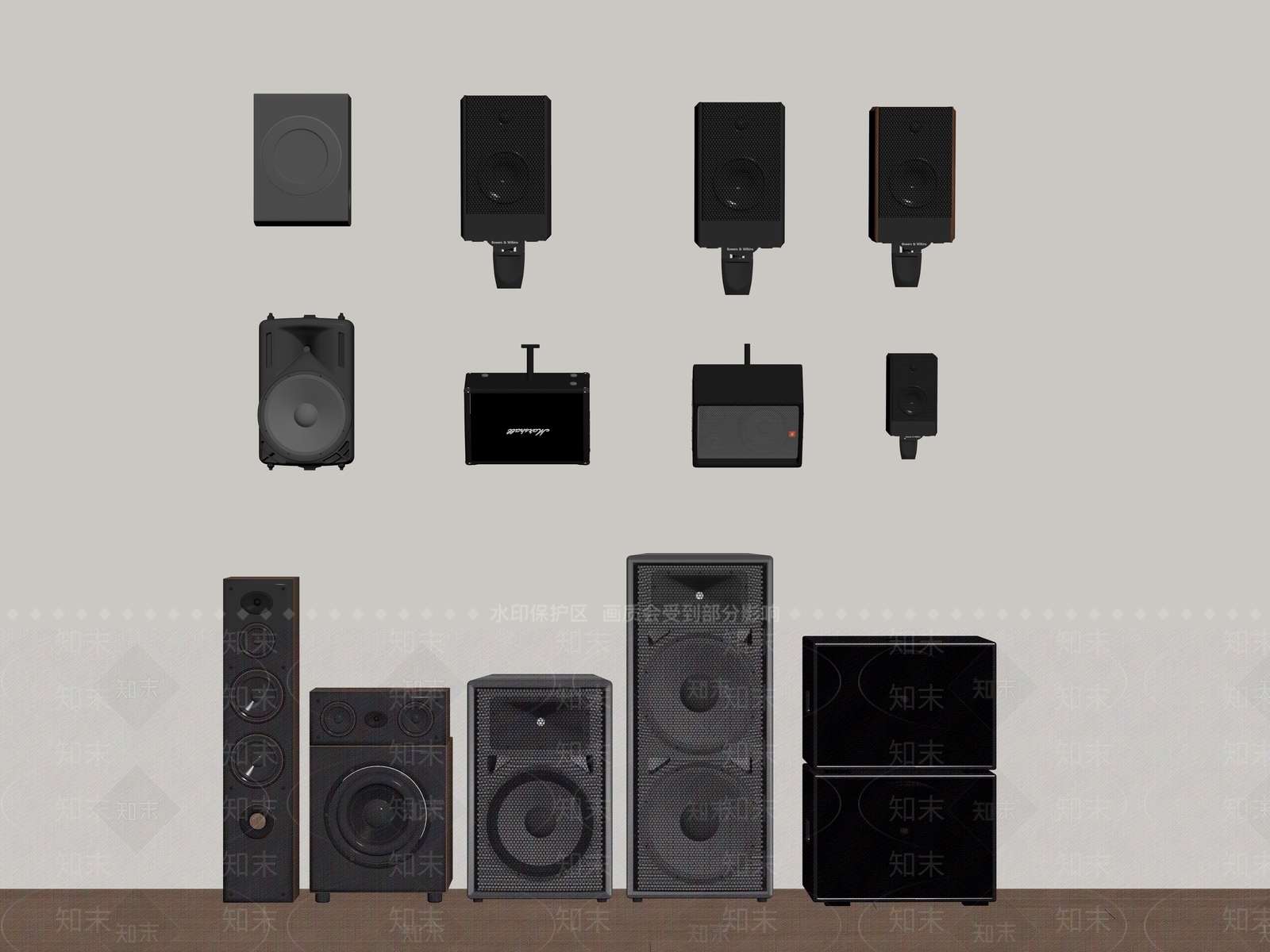 音响SU模型下载【ID:1186944213】