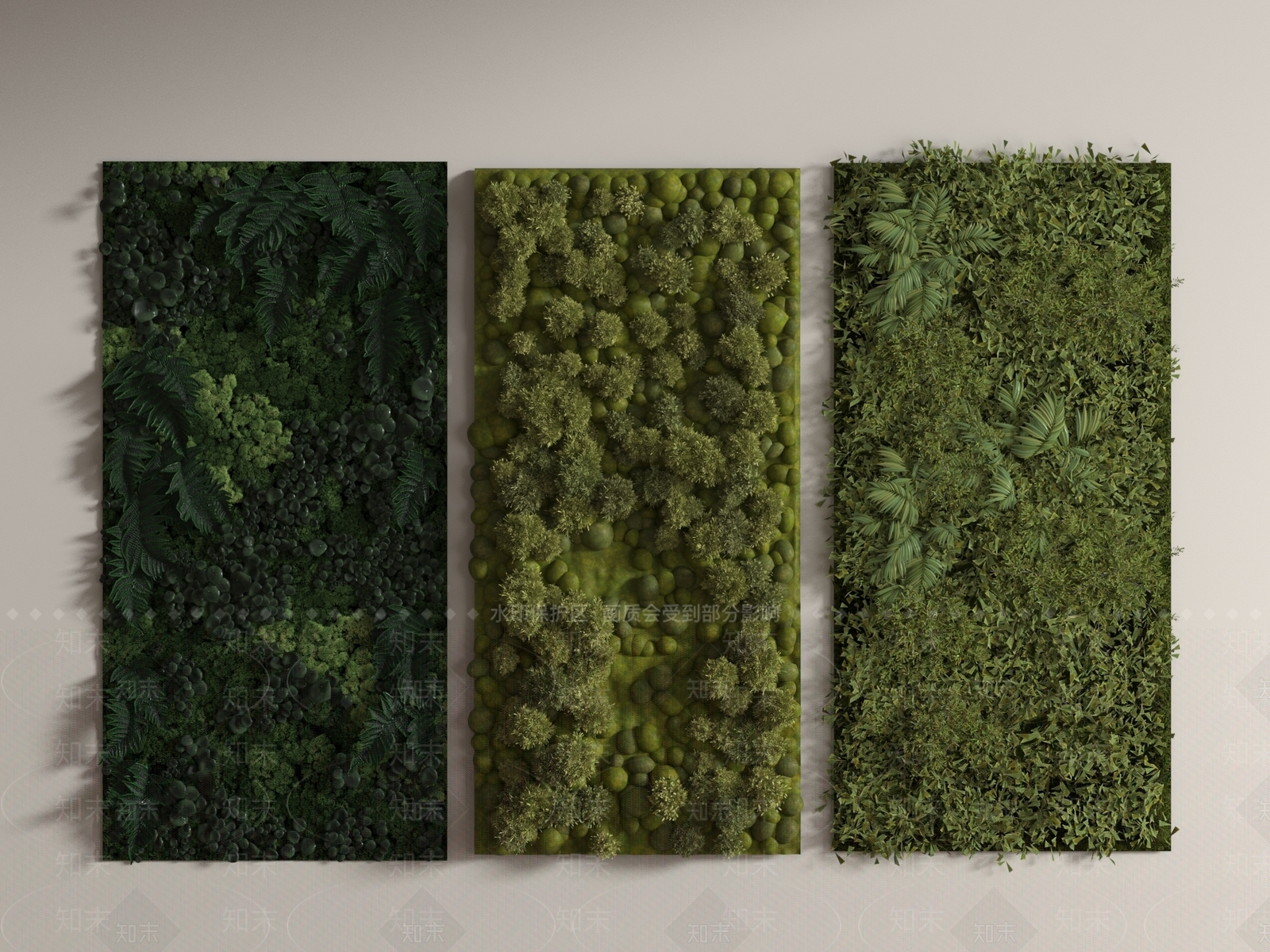 绿植墙SU模型下载【ID:1186945537】