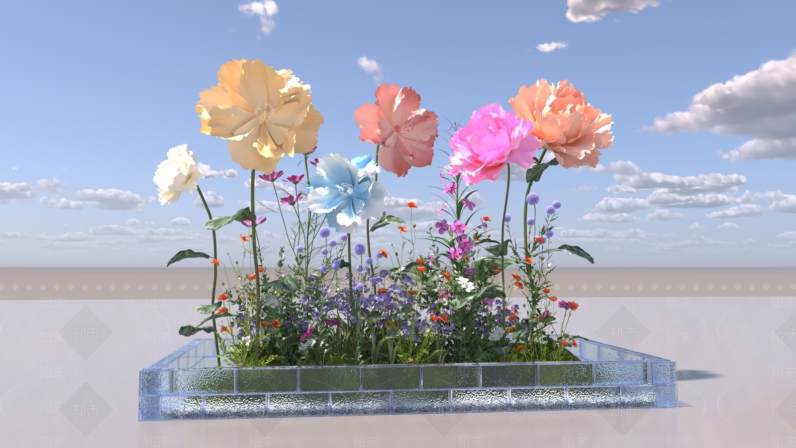 现代美陈3D模型下载【ID:1186949434】