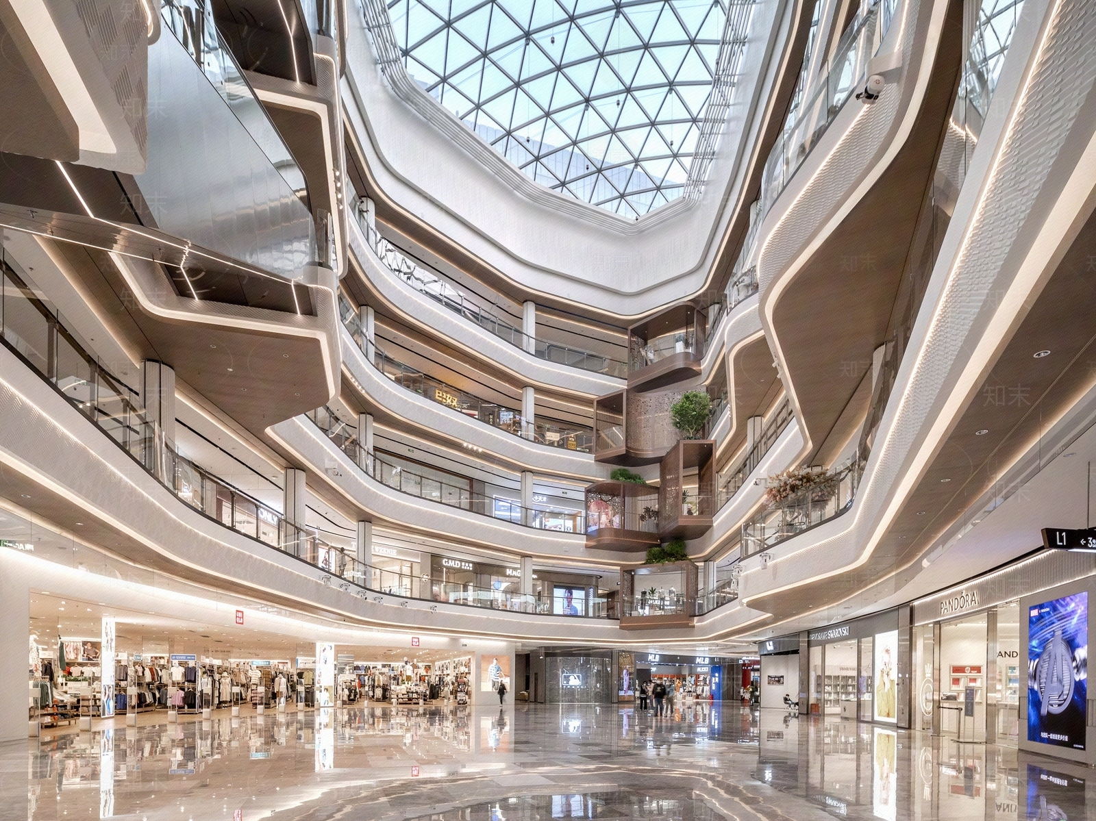 现代商场贴图下载【ID:1186950707】