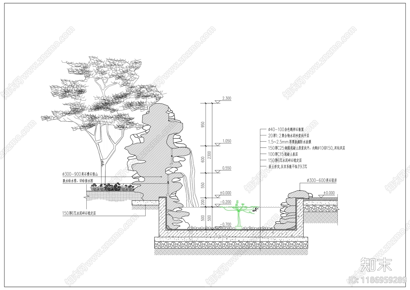 现代其他景观cad施工图下载【ID:1186959289】