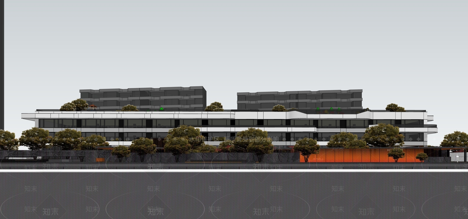 现代小公建SU模型下载【ID:1186960896】