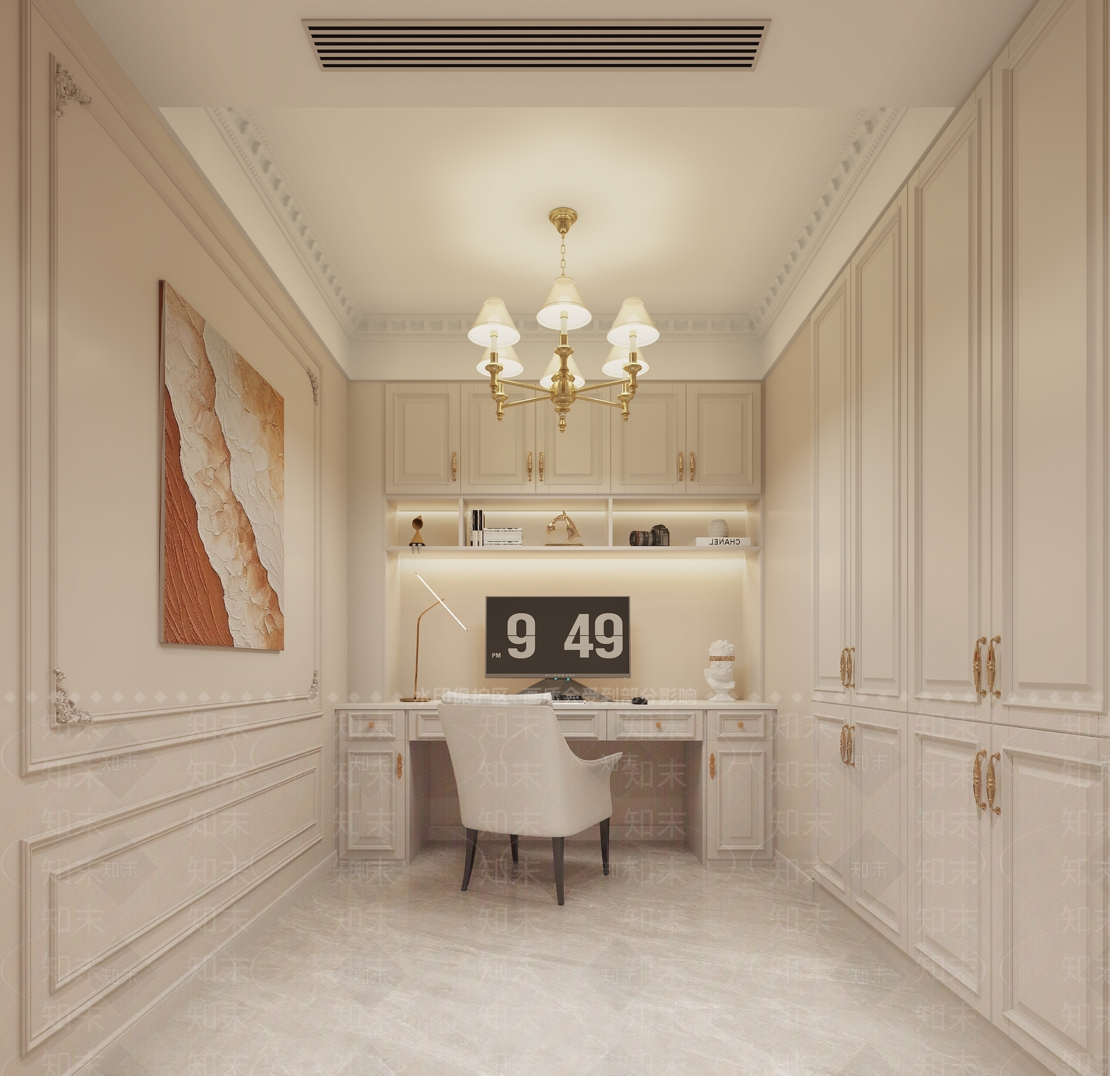 欧式酒店客房3D模型下载【ID:1215036891】