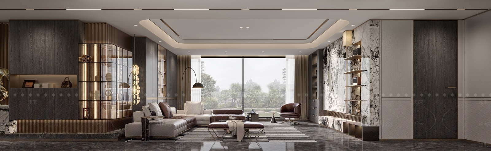 现代轻奢客餐厅3D模型下载【ID:1186970106】