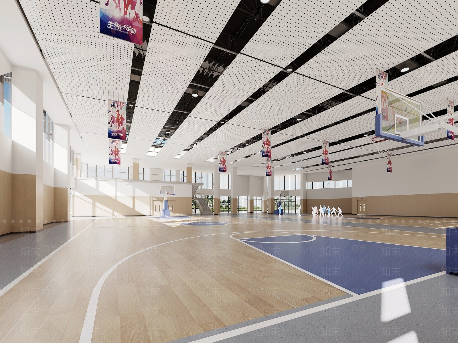 现代简约体育馆3D模型下载【ID:1186975117】