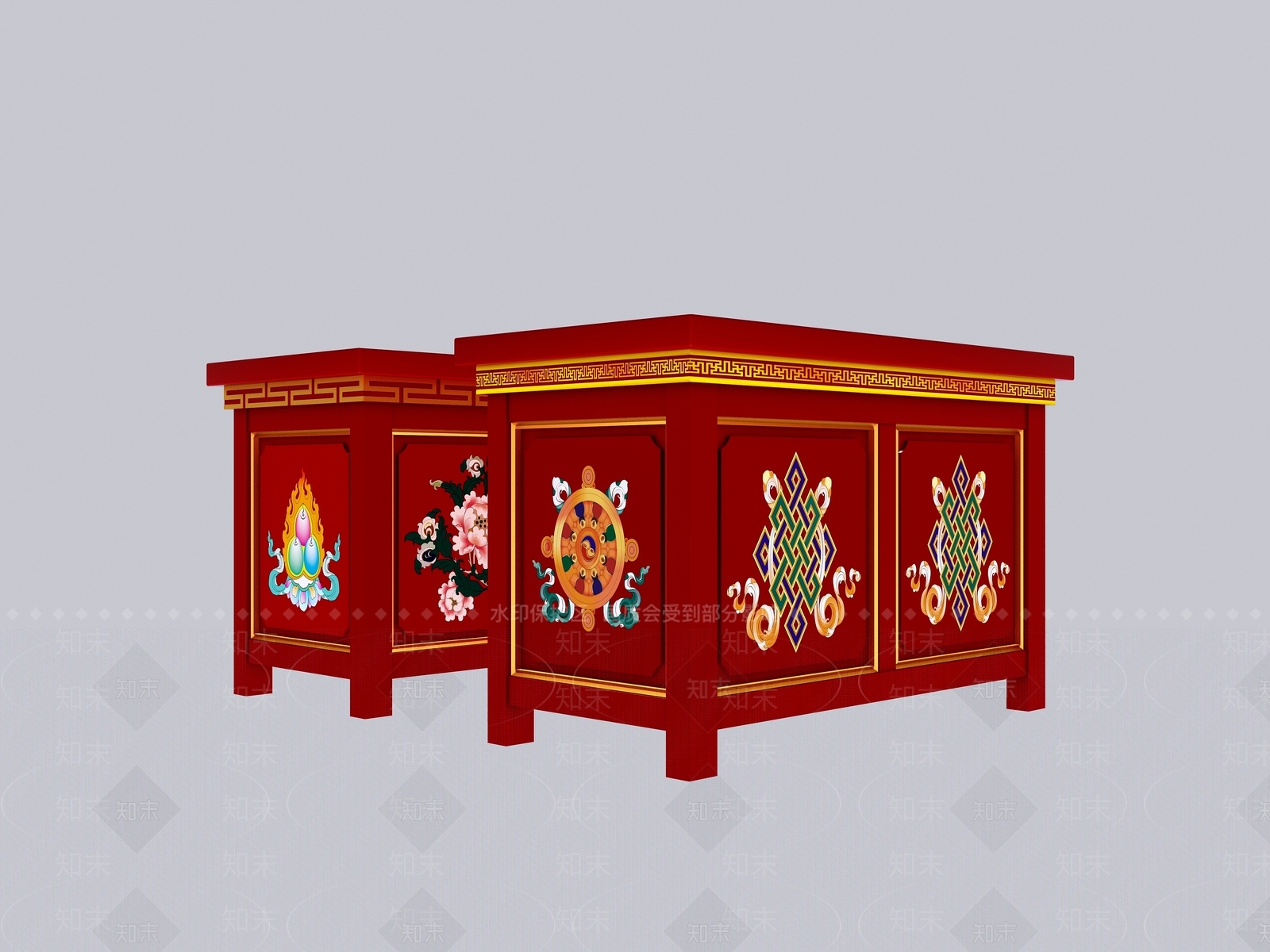 新中式中式其他桌子3D模型下载【ID:1186977971】
