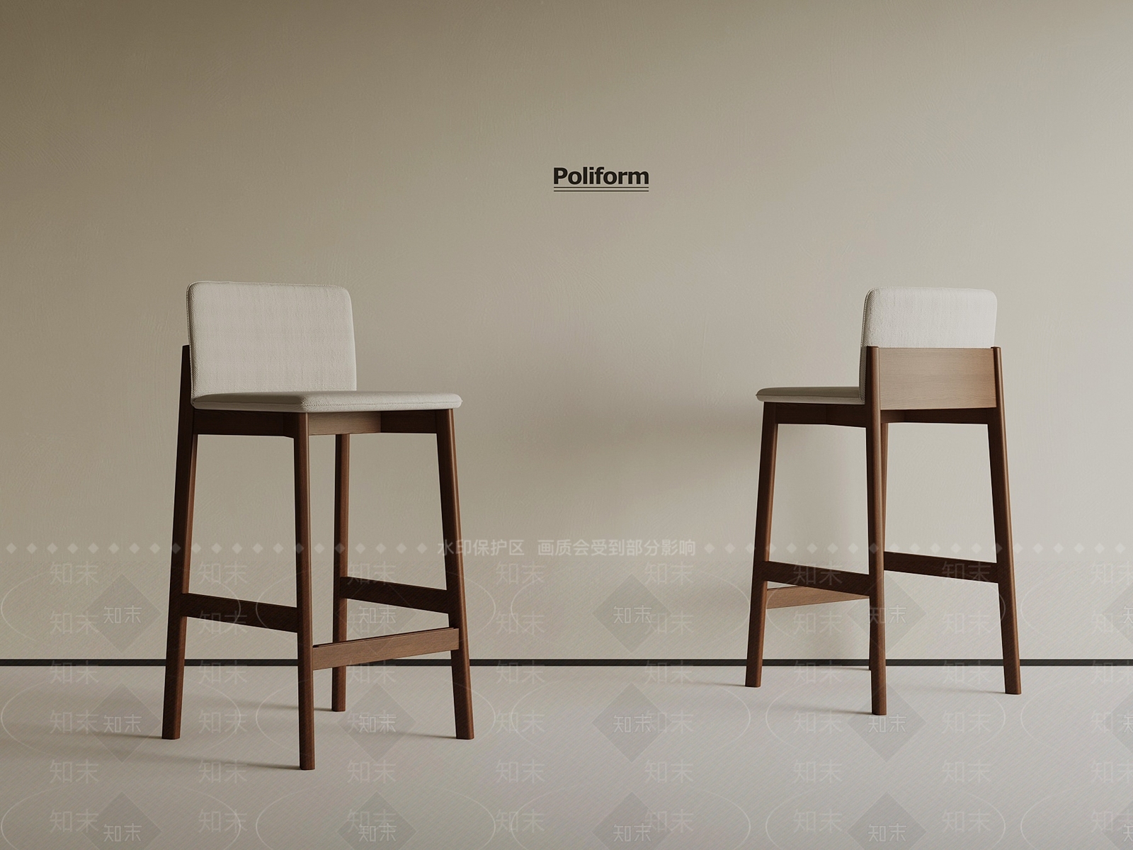 中古吧凳3D模型下载【ID:1186989013】