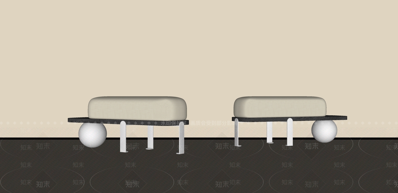 中古侘寂其他凳子SU模型下载【ID:1186989228】