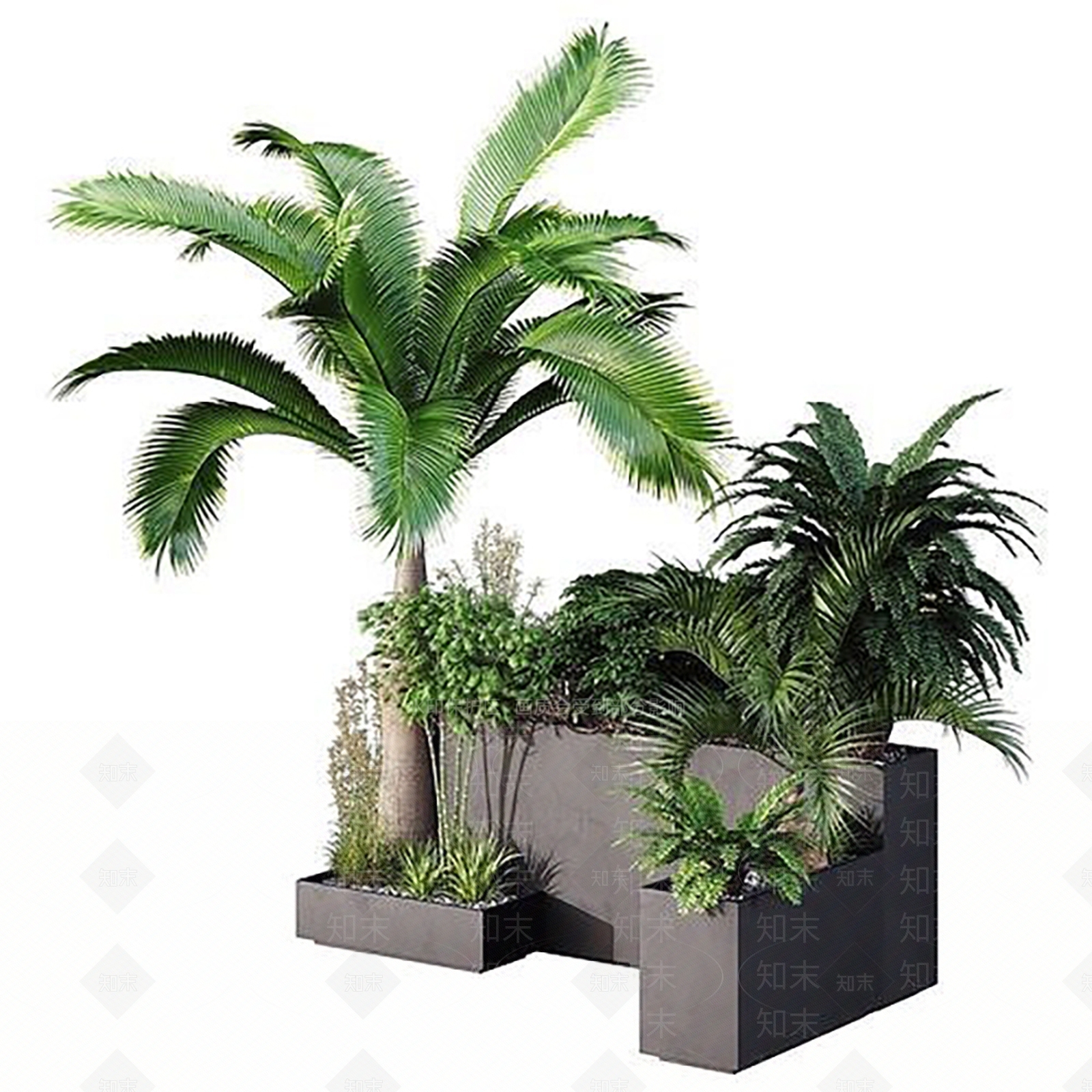 植物堆3D模型下载【ID:1186990324】
