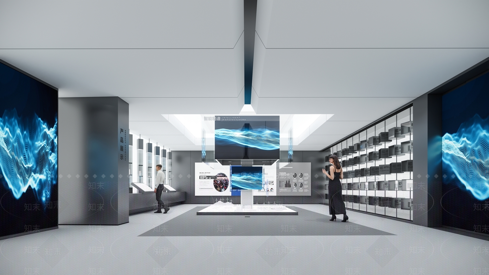 现代科技展厅SU模型下载【ID:1186998754】