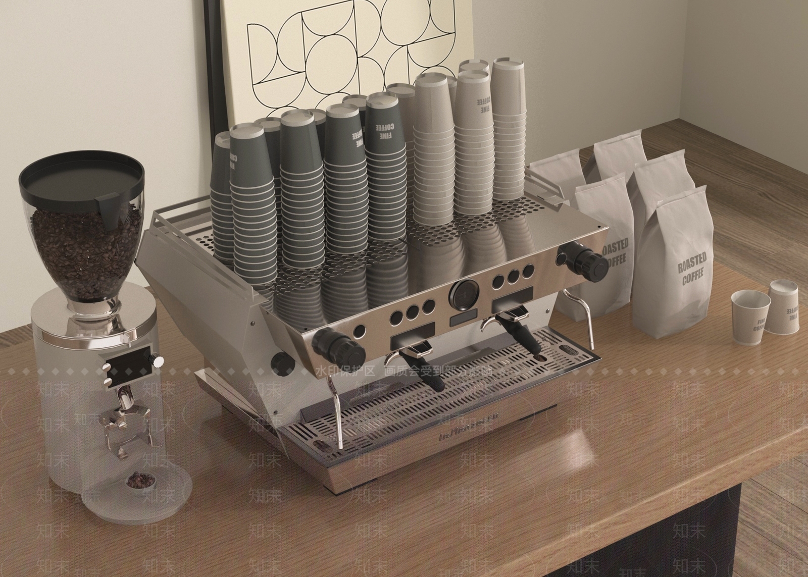 咖啡机SU模型下载【ID:1187000919】