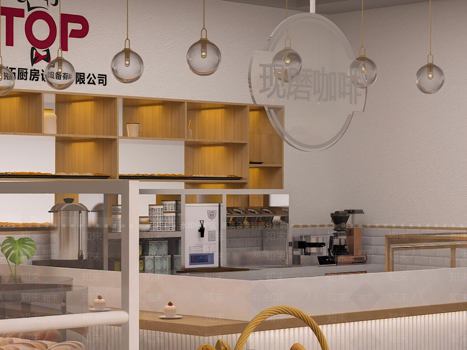 现代甜品面包店3D模型下载【ID:1187019821】
