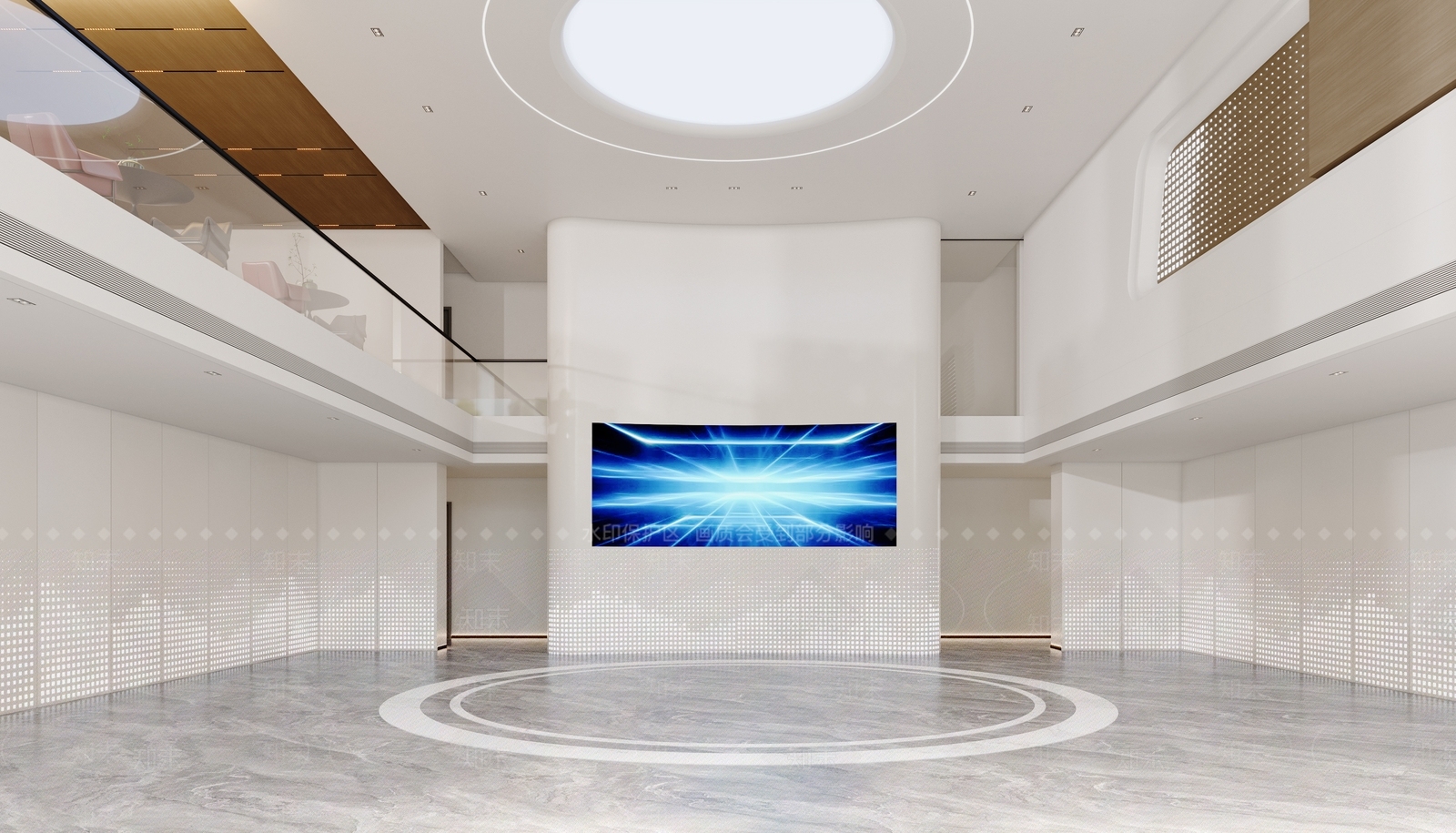 现代办公大厅3D模型下载【ID:1187002539】