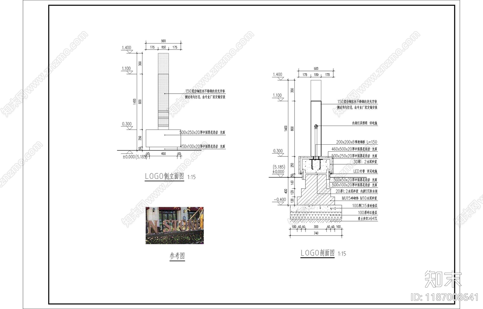 现代轻奢景墙图库cad施工图下载【ID:1187008641】