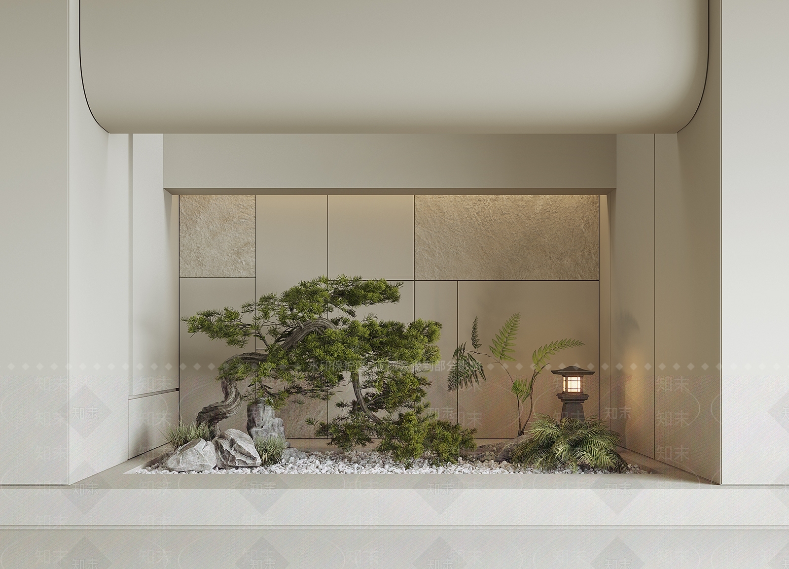 现代室内景观3D模型精品下载_3dmax模型_知末网