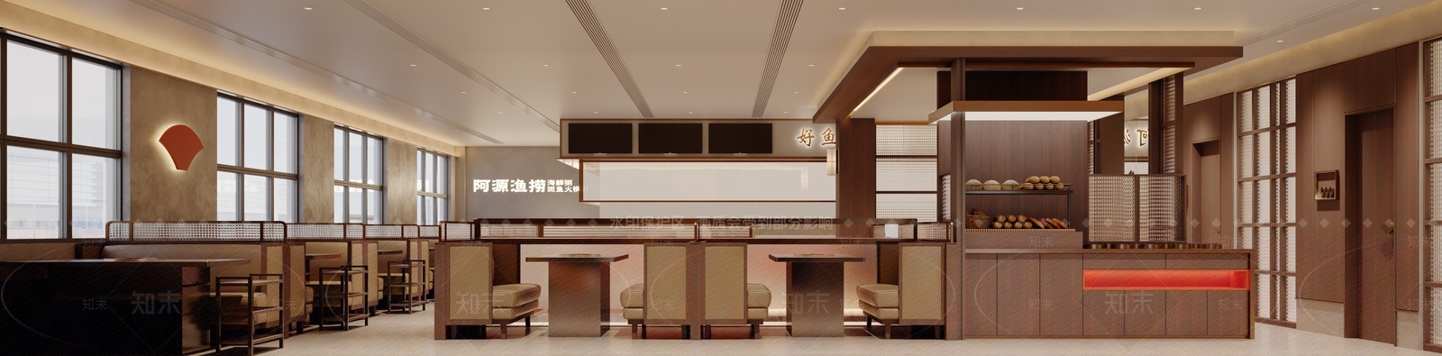 现代中古中餐厅SU模型下载【ID:1187014043】
