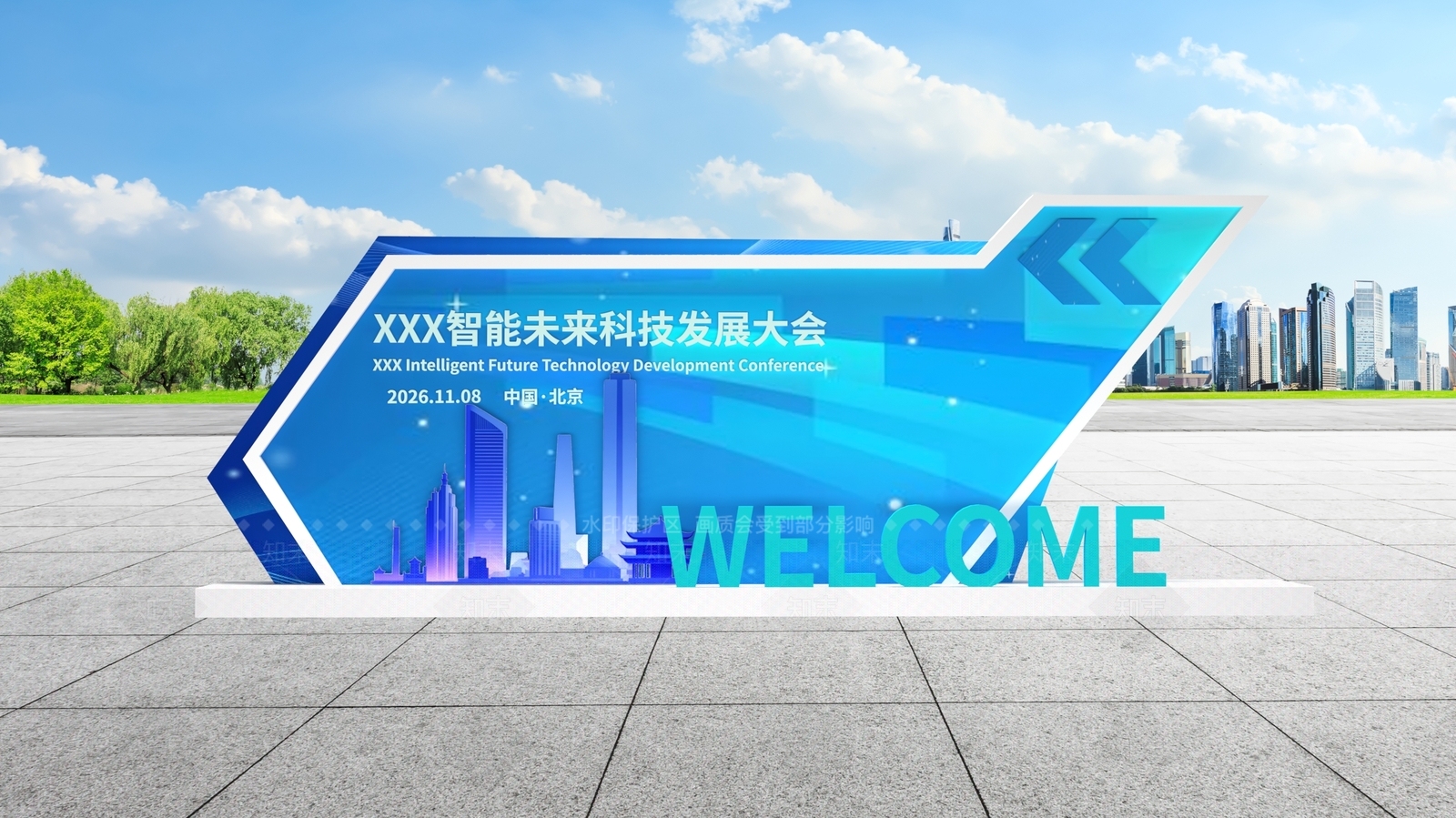 现代美陈3D模型下载【ID:1187021346】