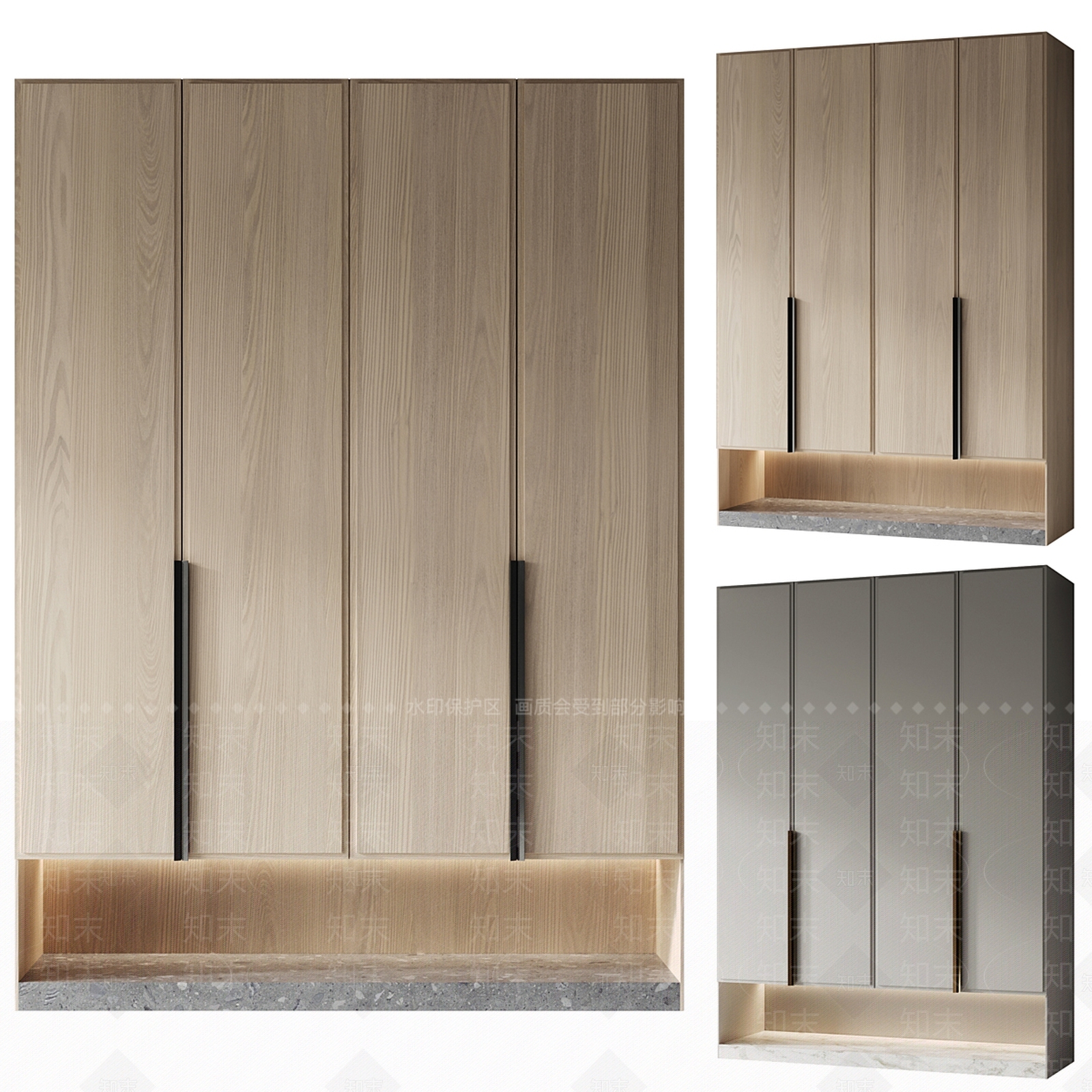 现代玄关鞋柜3D模型下载【ID:1187022806】