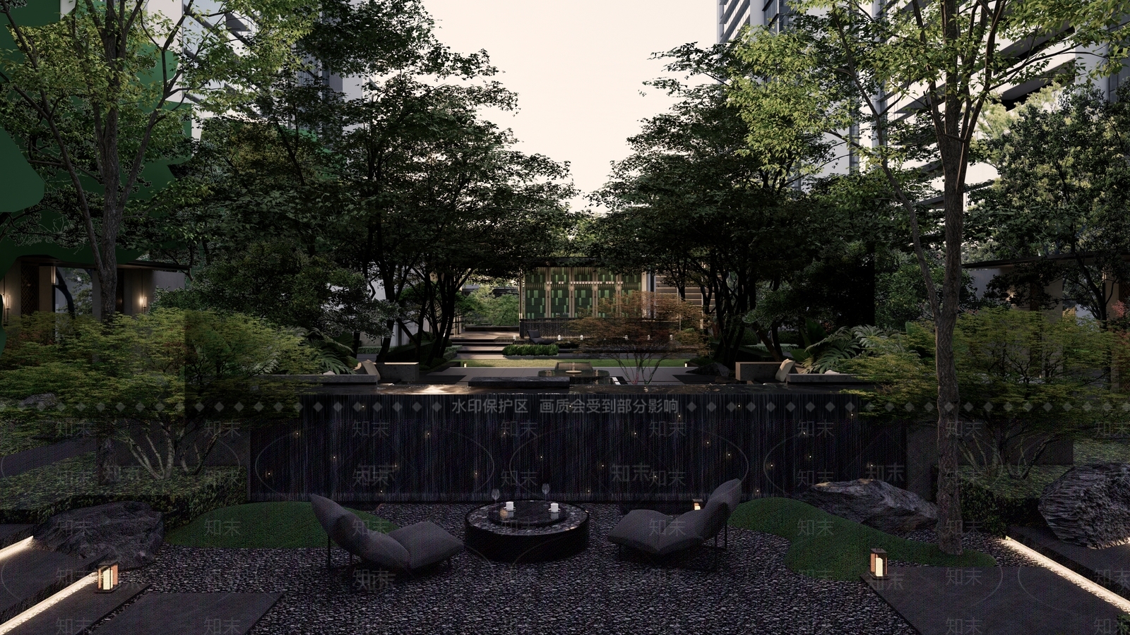 现代轻奢商业景观SU模型下载【ID:1187027781】