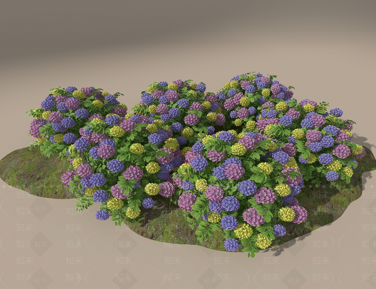 花草组合3D模型下载【ID:1187030678】