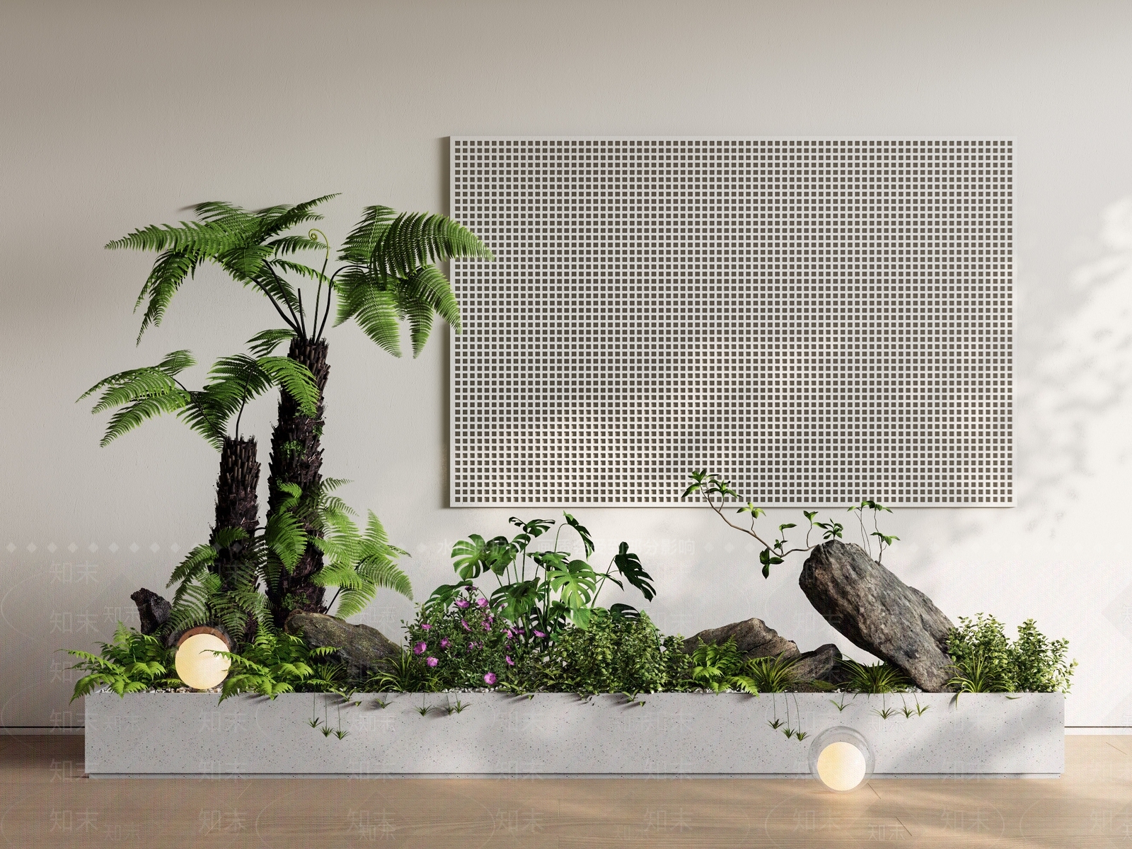 植物组合SU模型下载【ID:1187030714】
