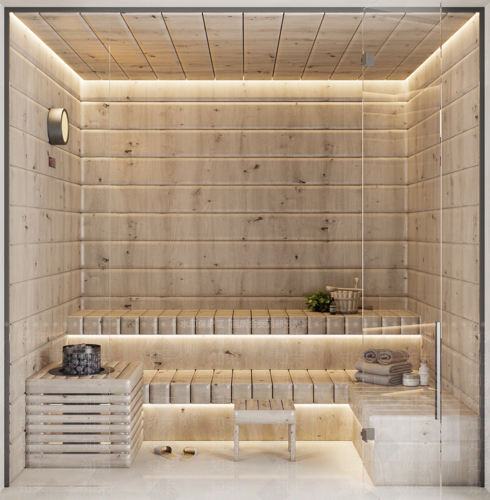 现代新中式足浴店3D模型下载【ID:1187031220】