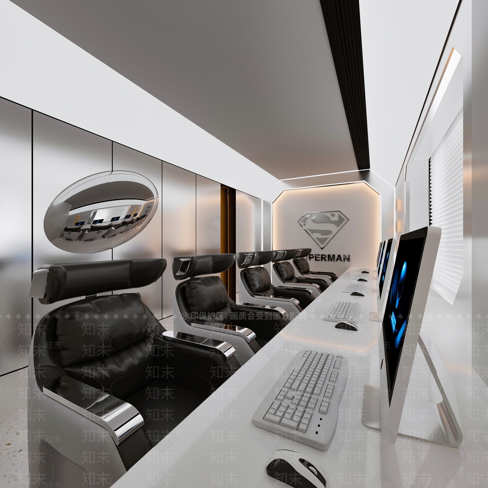 现代网吧网咖3D模型下载【ID:1187033196】