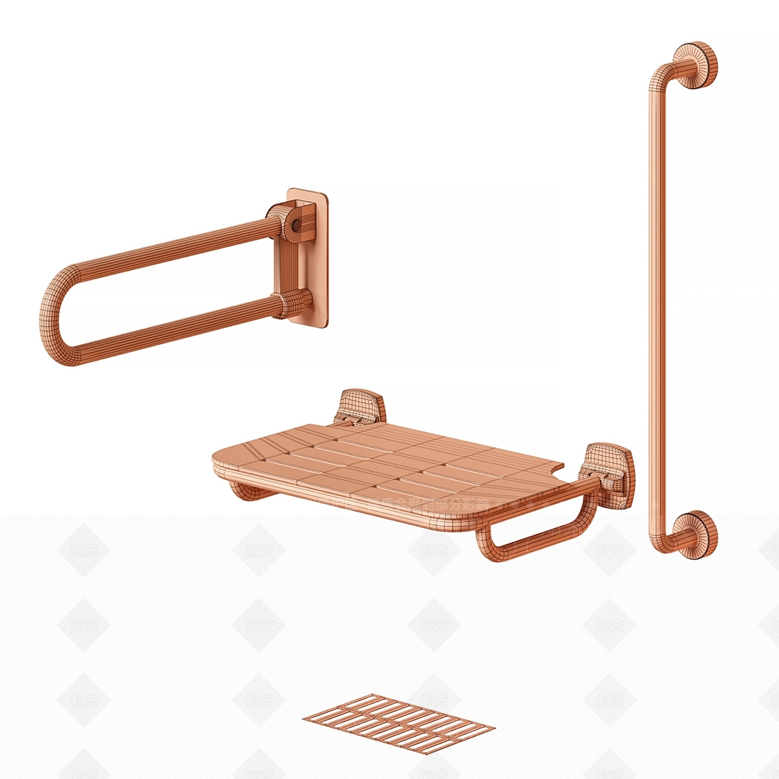 洗浴用品3D模型下载【ID:1187036392】