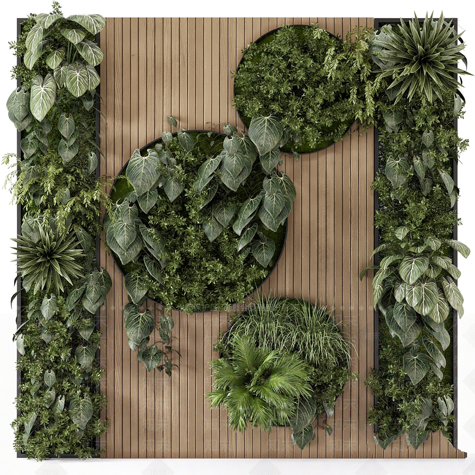 绿植墙3D模型下载【ID:1187036593】