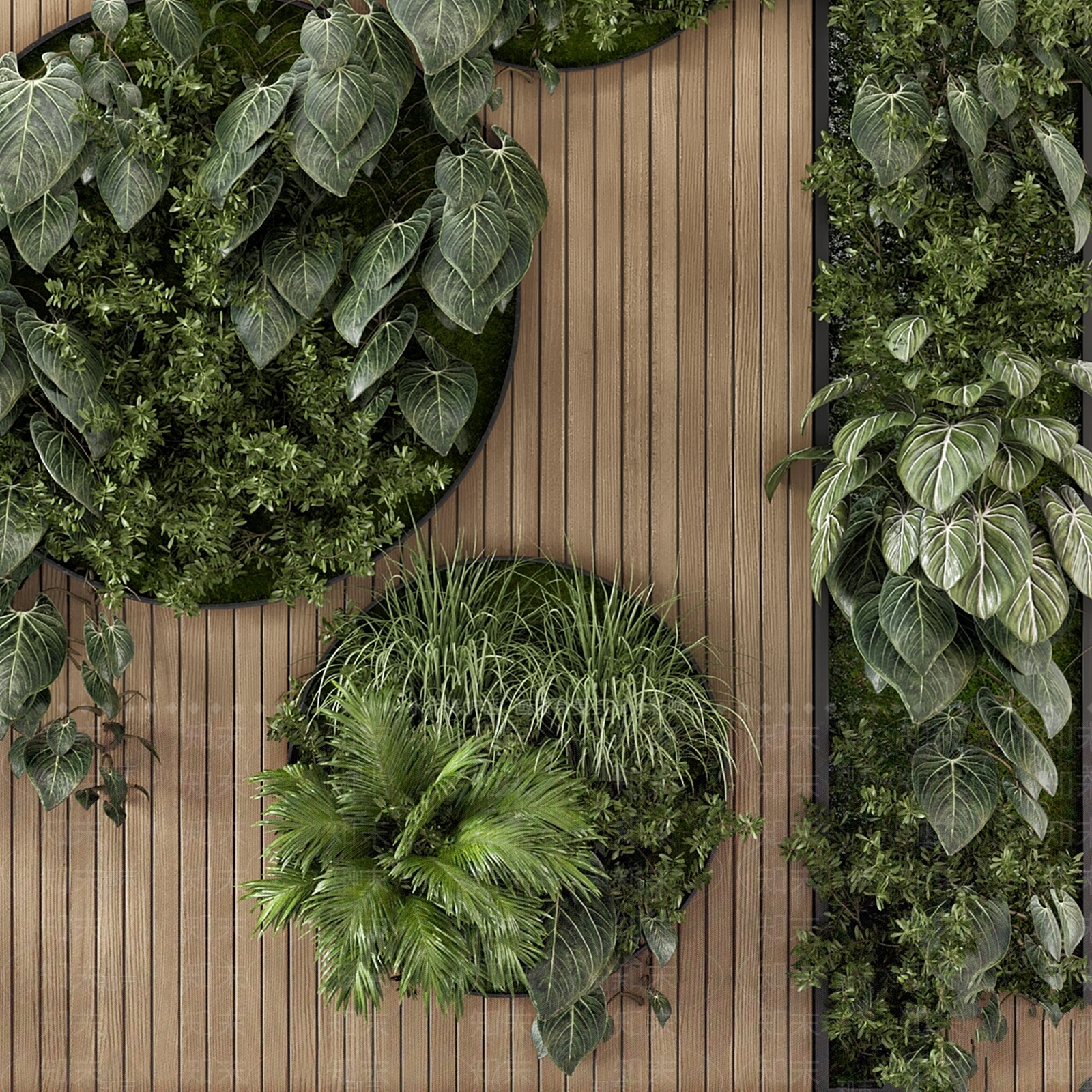 绿植墙3D模型下载【ID:1187036593】