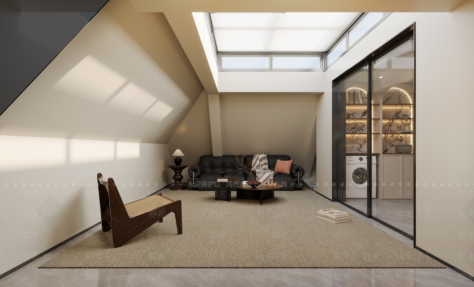 现代中古影音室3D模型下载【ID:1187037387】