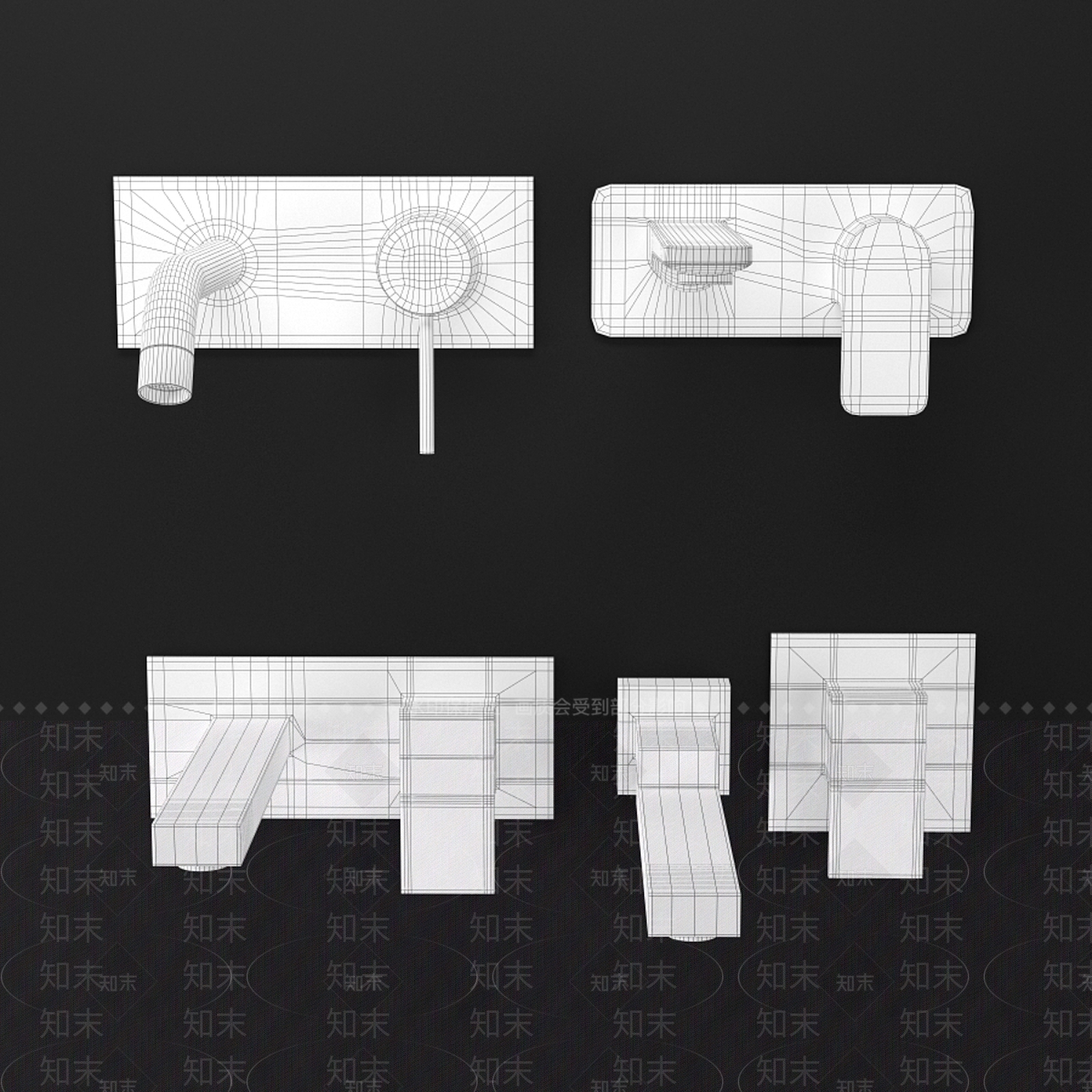 水龙头3D模型下载【ID:1187037288】