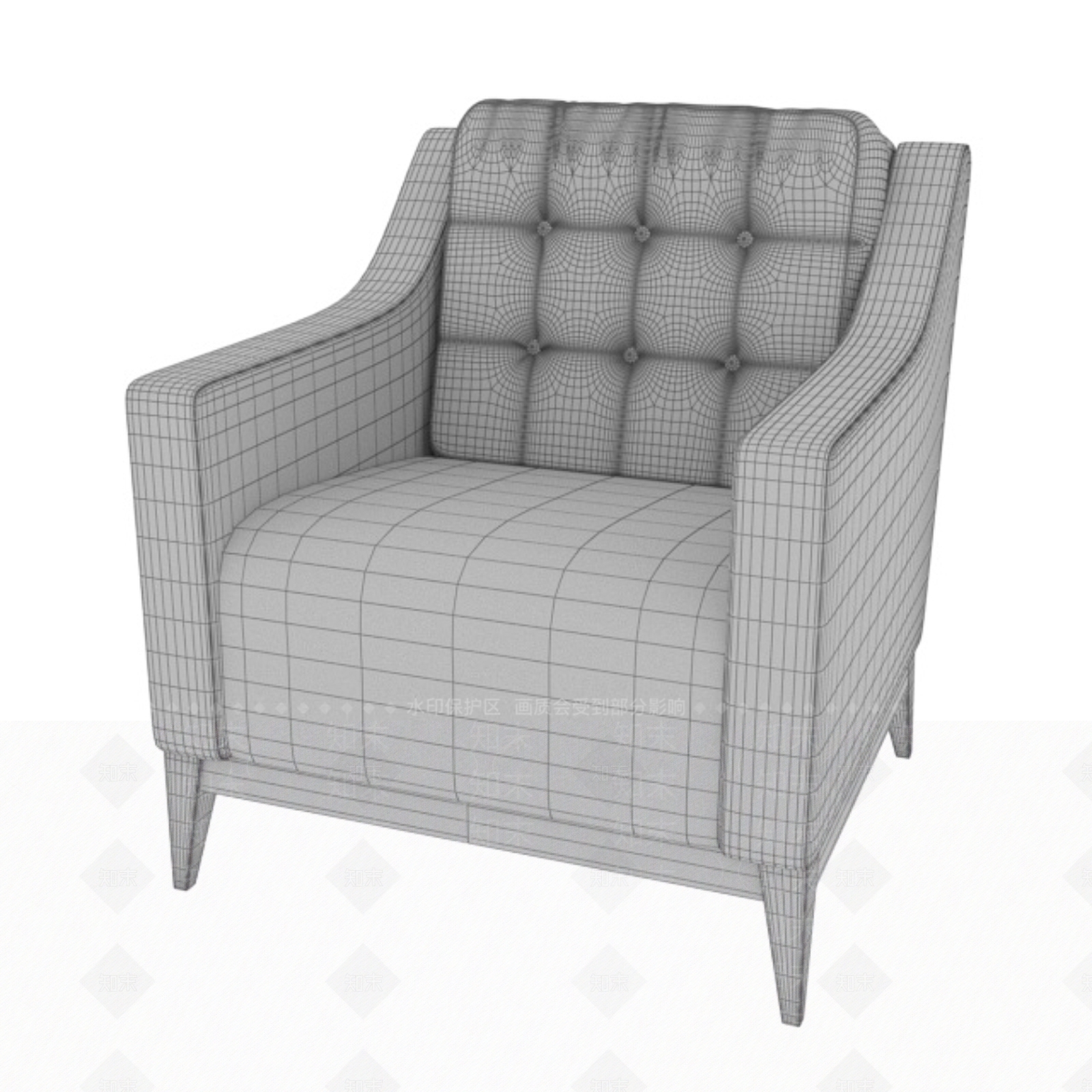 休闲椅3D模型下载【ID:1187037739】