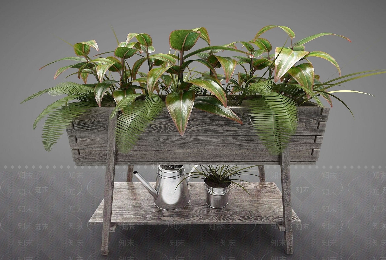 现代灌木3D模型下载【ID:1187042981】