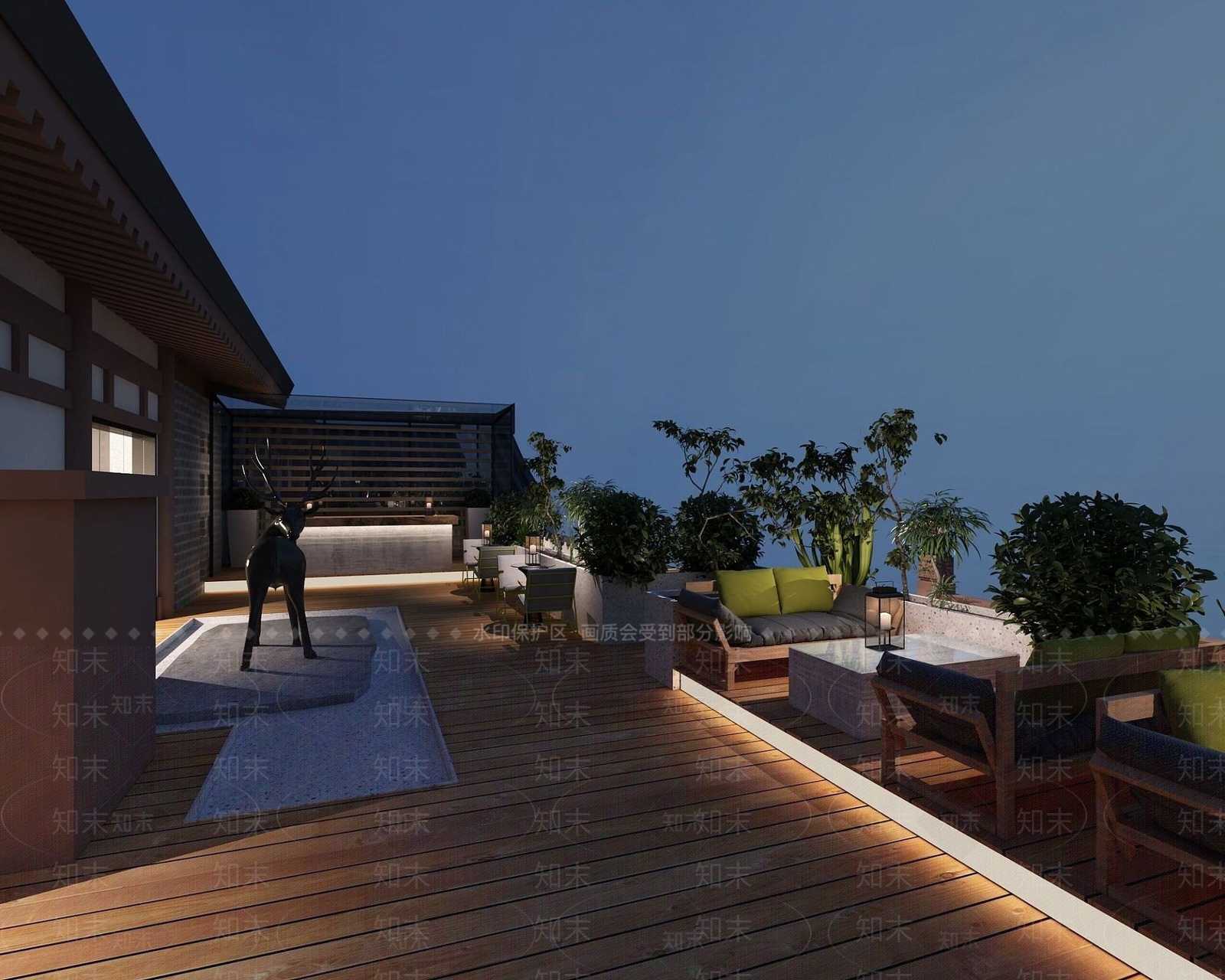 现代办公大厅3D模型下载【ID:1187045463】