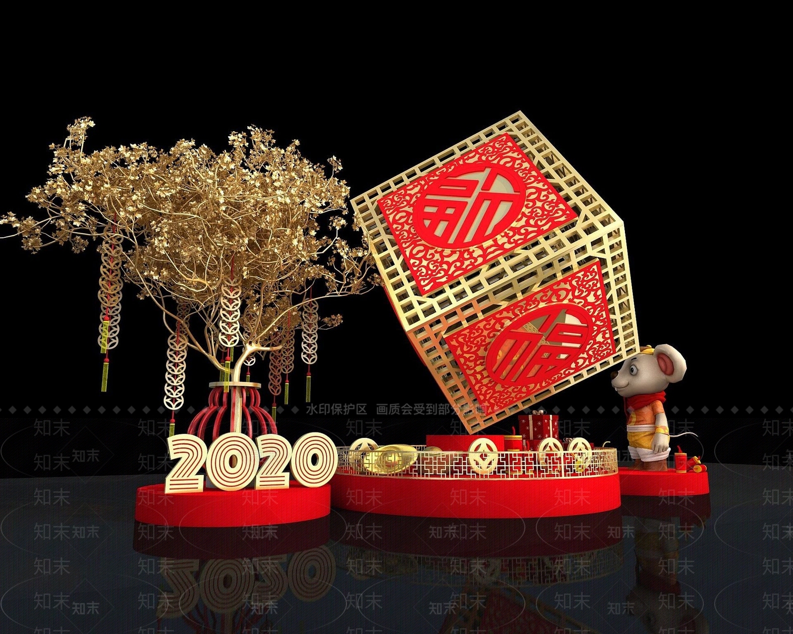 现代妆台妆凳3D模型下载【ID:1187045783】