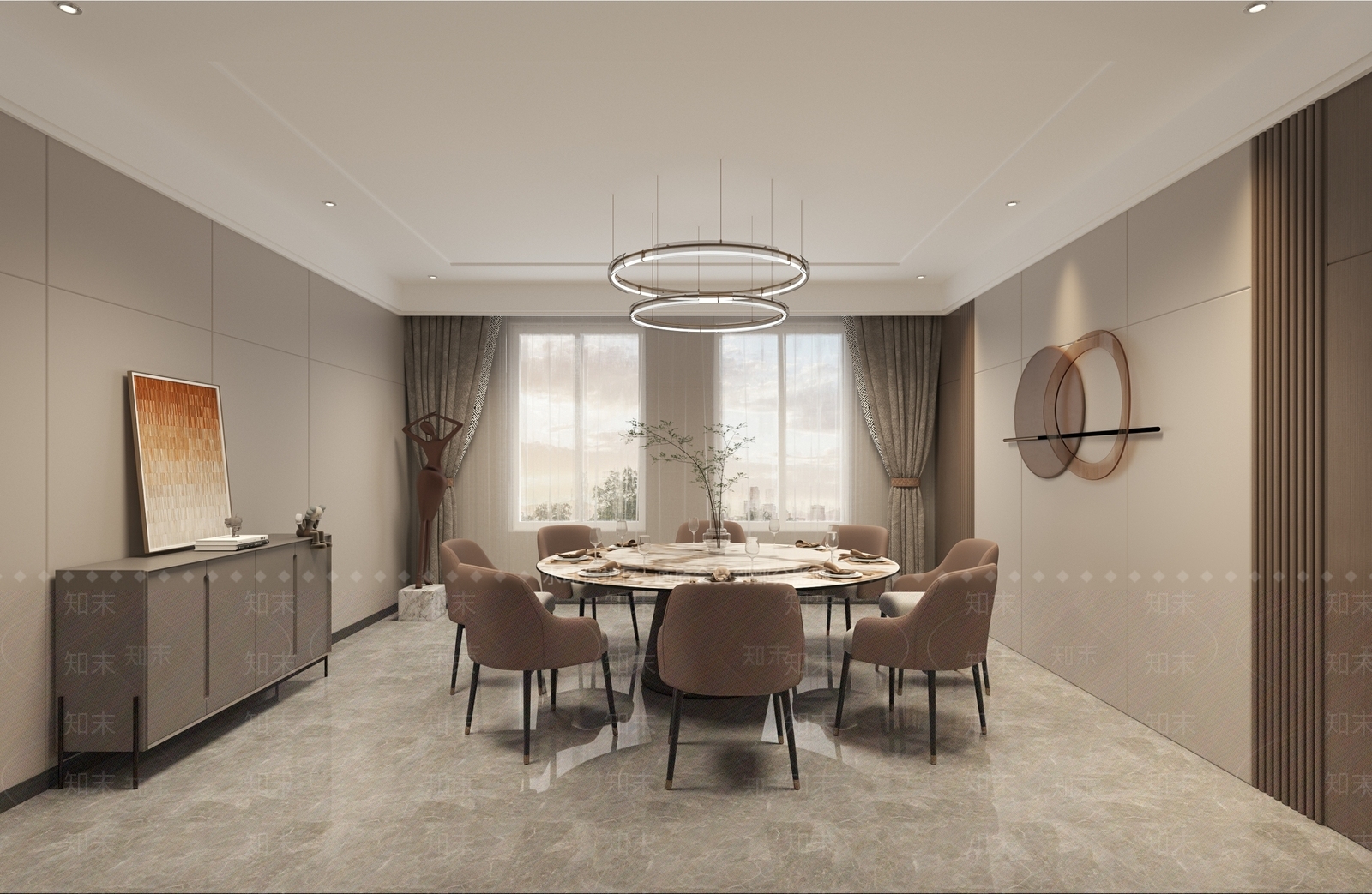 新中式中式包厢3D模型下载【ID:1187067855】