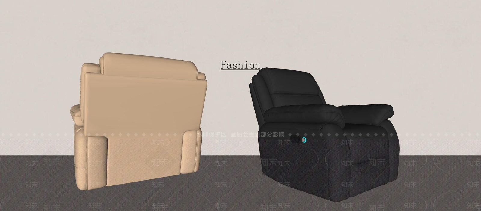 现代意式按摩椅SU模型下载【ID:1187069252】