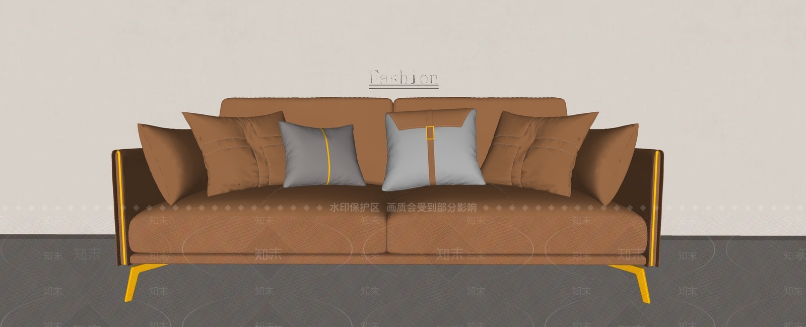 法式复古双人沙发SU模型下载【ID:1187069470】