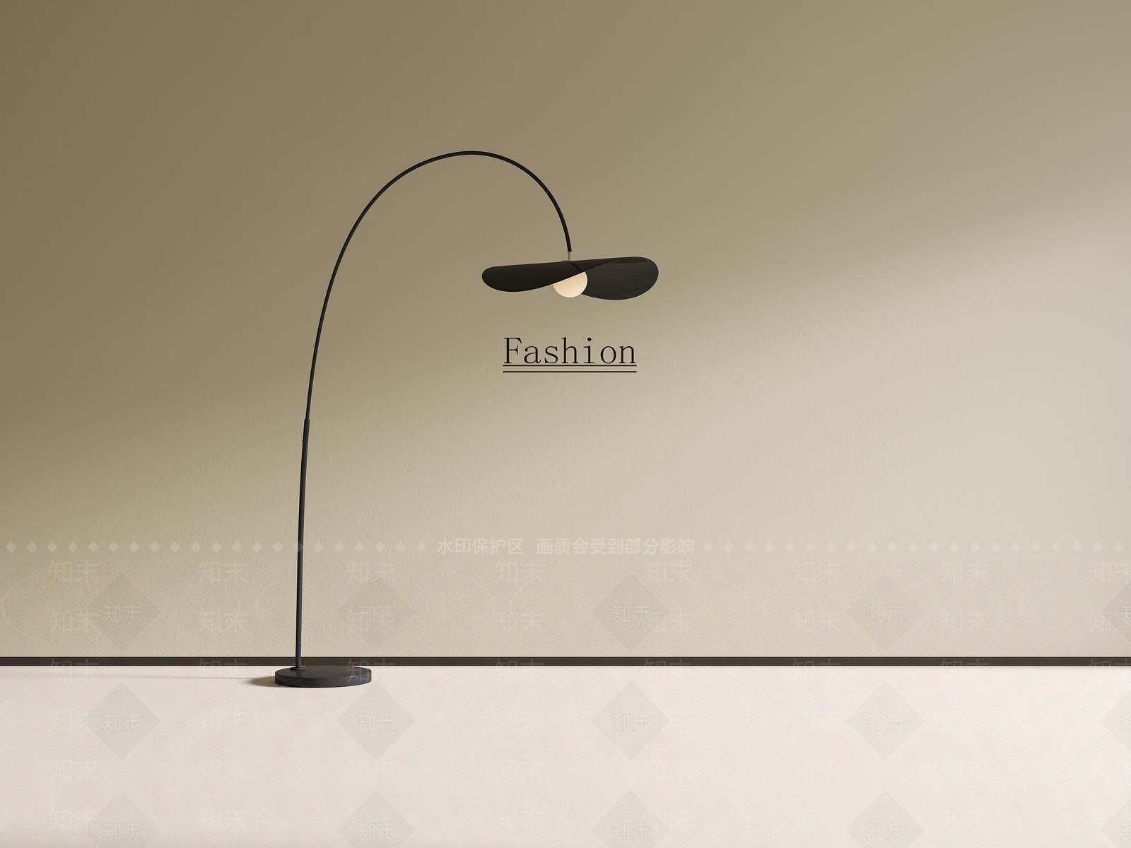 现代意式落地灯SU模型下载【ID:1187069468】