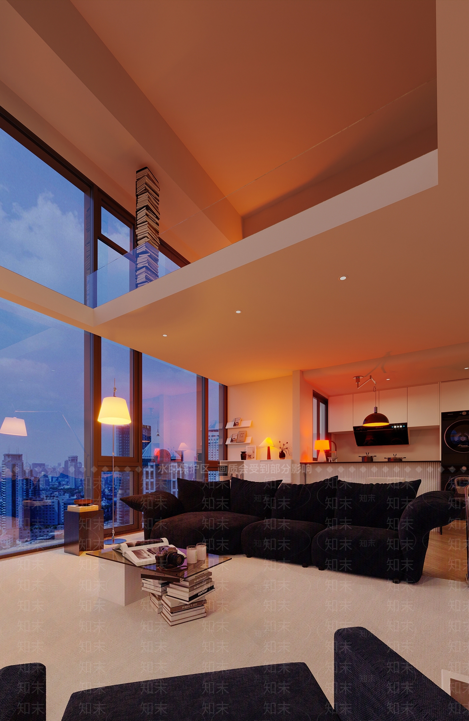 现代LOFT氛围公寓3D模型下载【ID:1187069681】