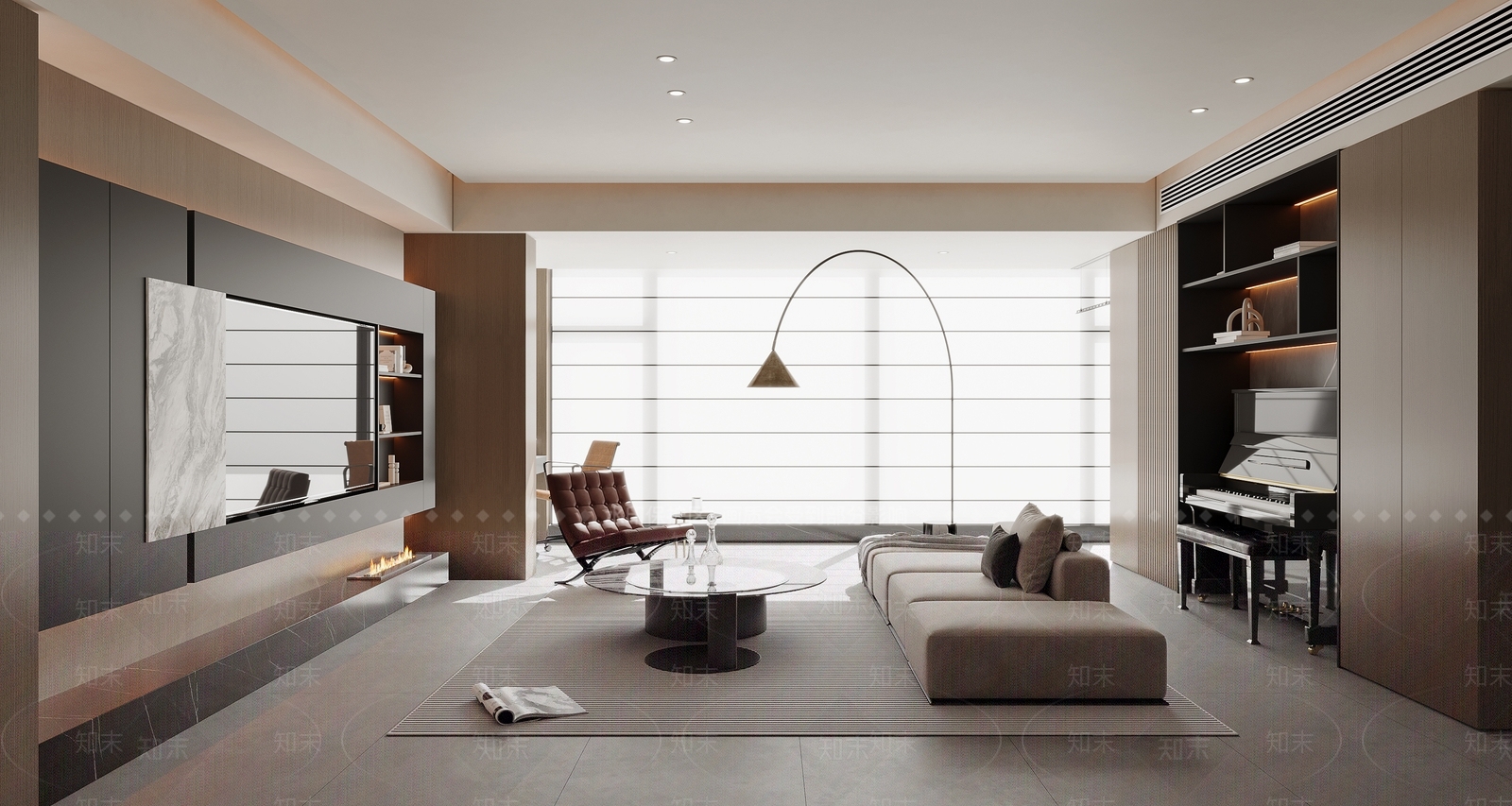 嵌入式展示柜体家居客厅3D模型下载【ID:1227559243】