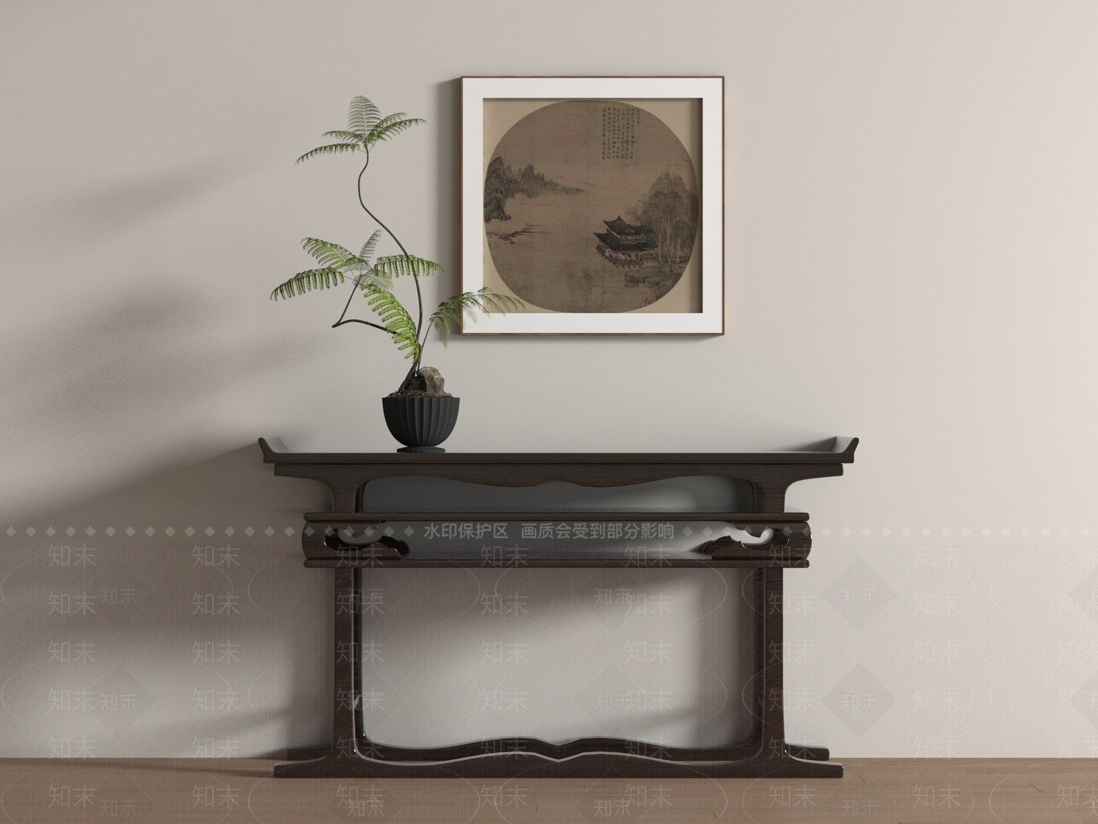条案3D模型下载【ID:1187071452】