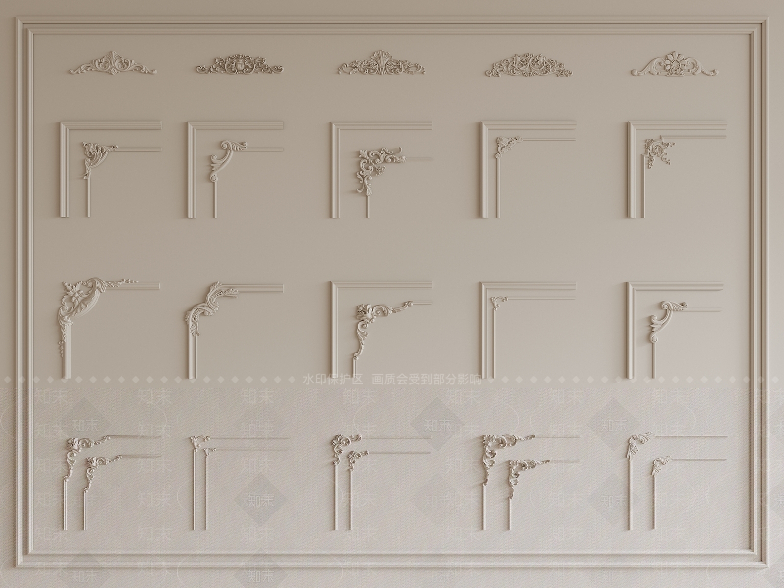 雕花SU模型下载【ID:1187075477】