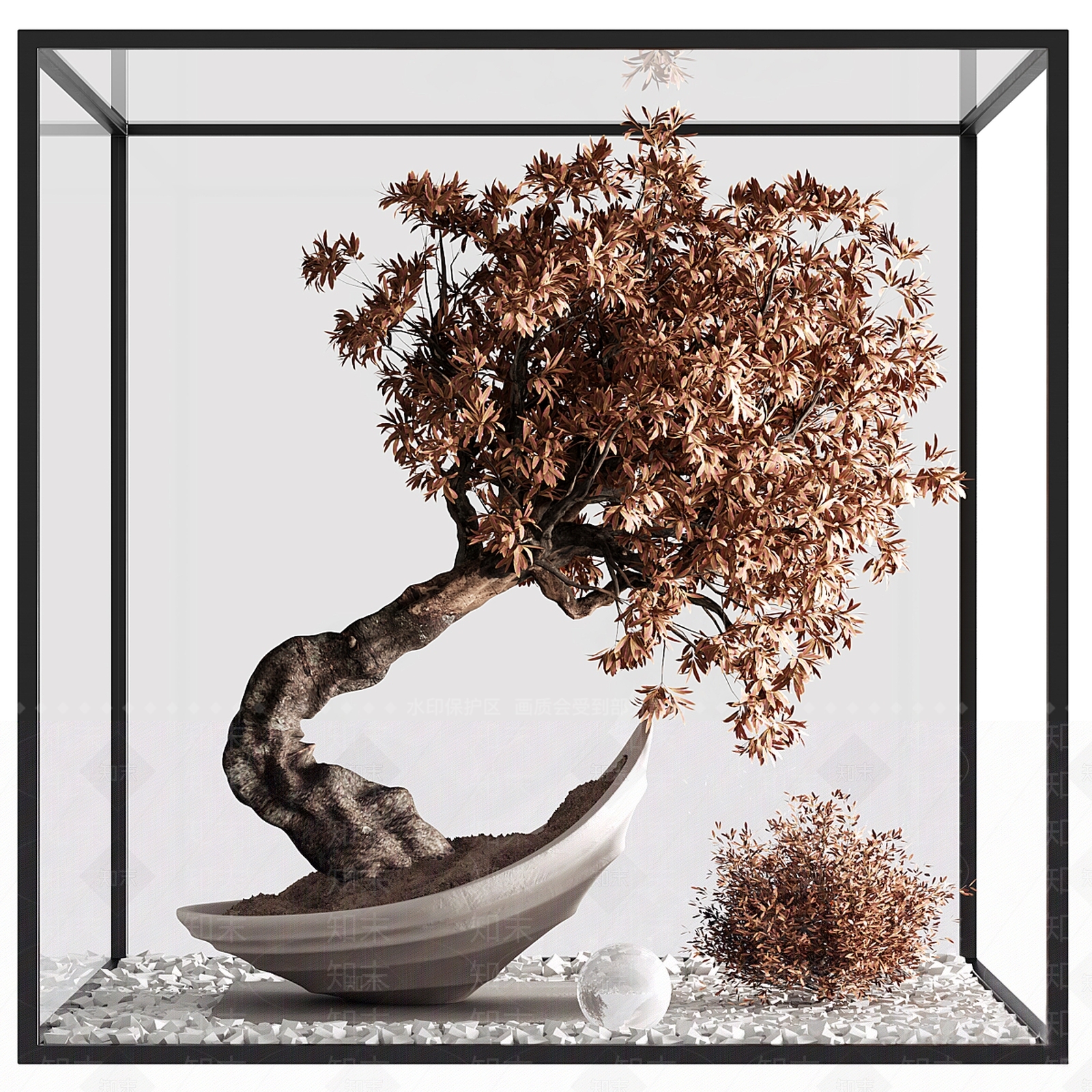 现代景观绿植3D模型下载【ID:1187073547】