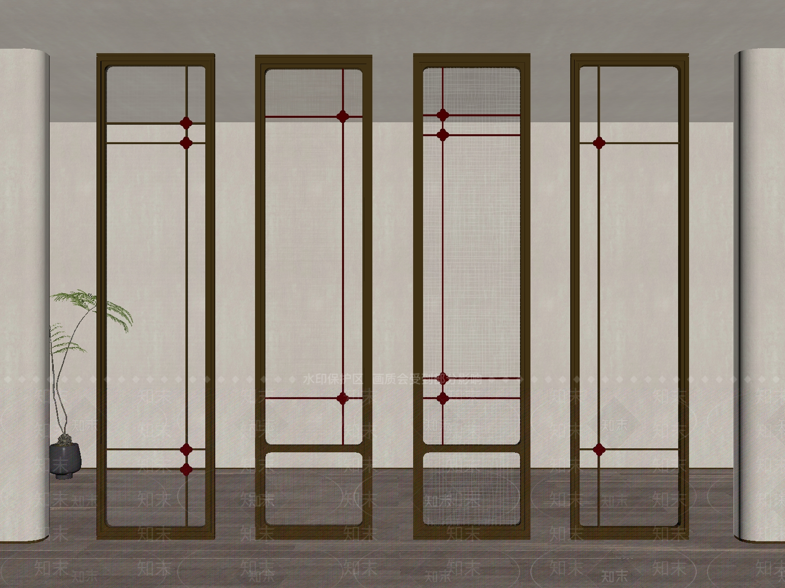 隔断SU模型下载【ID:1187075751】